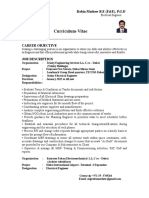 Curriculum-Vitae: Robin Mathew B.E (E&E), P.G.D