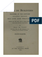 Humanistica Lovaniensia Vol. 9, 1950 - Jerome de Busleyden FOUNDER OF THE LOUVAIN COLLEGIUM TRILINGUE HIS LIFE AND WRITINGS PDF