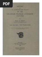 Humanistica Lovaniensia Vol. 10, 1951 - HISTORY OF THE FOUNDATION AND THE RISE OF THE COLLEGIUM TRILINGUE LOVANIENSE 1517-1550 - PART THE FIRST - THE FOUNDATION PDF