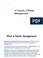 Recent Trends of Retail Management