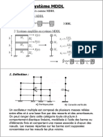Systèmes MDDL - VibrationsLibres