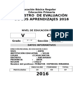 Registro Auxiliar de Evaluacion