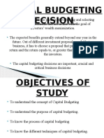 Capital Budgeting Decision