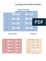 WWHS Bell Schedules