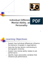 CHAPTER 2-Individual Differences Mental Ability and Personality