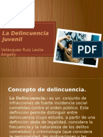 La Delincuencia Juvenil