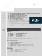 Sap Lumira Sample Resume 1