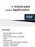 Damn Vulnerable Web Applications