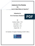 An Assignment of Tax Planning On "Tax System in United States of America"