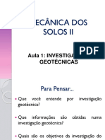 Aula 1 - Investigações Geotécnicas PDF