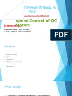 Speed Control of DC Motors