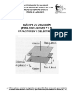 PROBLEMAS Disc. #5. Capacitores y Dieléctricos