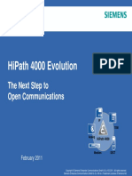 HiPath 4000 V6 Customer Presentation Evolution