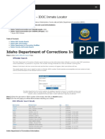 Idaho Inmate Search Department of Corrections Lookup