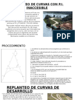 REPLANTEO DE CURVAS CON Pi y Curvas de Desarrollo