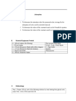 Adsorption Experiment