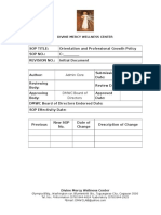 SOP C-004 Orientation and Professional Growth - 11.18.2014