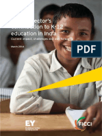 EY - Role of Private Sector On K 12 Education in India - 2014