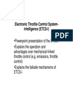 Electronic Throttle Control System-Intelligence (ETCS-i)