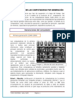 Clasificación de Las Computadoras Por Generación