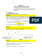 Chapter 9-Analytic Geometry in The Space