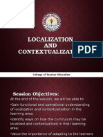 Contextualization and Localization