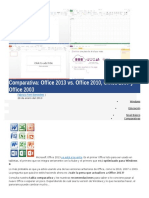 Comparativa Office 2003-2013