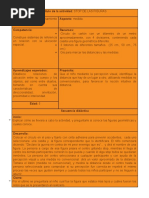 Secuencia Didáctica Tiempo Espacio y Medida