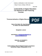 Commercialization of Higher Education in India