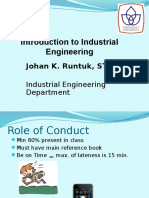 Intro To Industrial and Systems Engineering