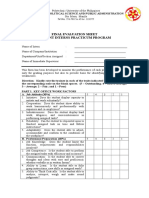 Job Proficiency Rating Sheet