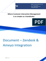 Zendesk & Ameyo Integration Approach Document