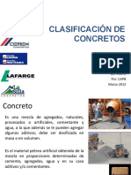 Clasificacion de Concretos