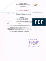 Memorandum M 16 203sports Training