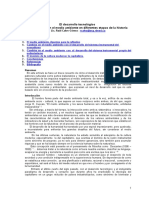 El Desarrollo Tecnologico y Su Impacto en El Medio Ambiente