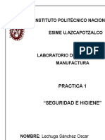 Practica Manufactura Seguridad e Higiene