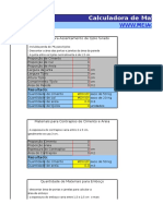 Calculadora de Materiais Básicos