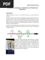 Construcción de Escalas y Su Aplicación A La Predicción de Reacciones