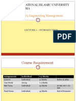 International Islamic University Malaysia: MME 4272 Engineering Management