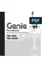 Genie Model TML-4000 / TML-4000N, Parts Manual