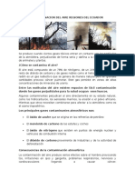 Contaminacion Del Aire Regiones Del Ecuador