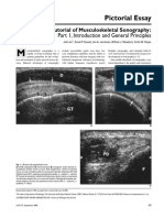 An Illustrated Tutorial of Musculoskeletal Sonography Part 1, Introduction - and - General - Principles