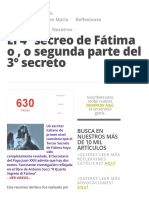 El 4º Secreo de Fátima O, o Segunda Parte Del 3º Secreto Foros de La Virgen María PDF