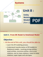 Lecture 8 - Entity Relationship Modelling - Part II PDF