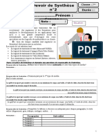 Devoir de Synthèse N°2 TS