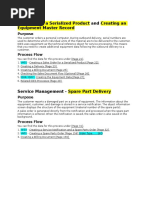 SAP - Selling A Serialized Product and Creating An Equipment Master Record