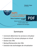 Retour D'expérience Sur La Virtualisation de Serveurs PDF