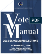 2016 Sanggunian Elections Voters' Manual