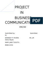 Project IN Business Communication