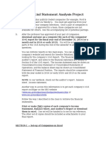 ACC 201 Financial Statement Analysis Project Modified